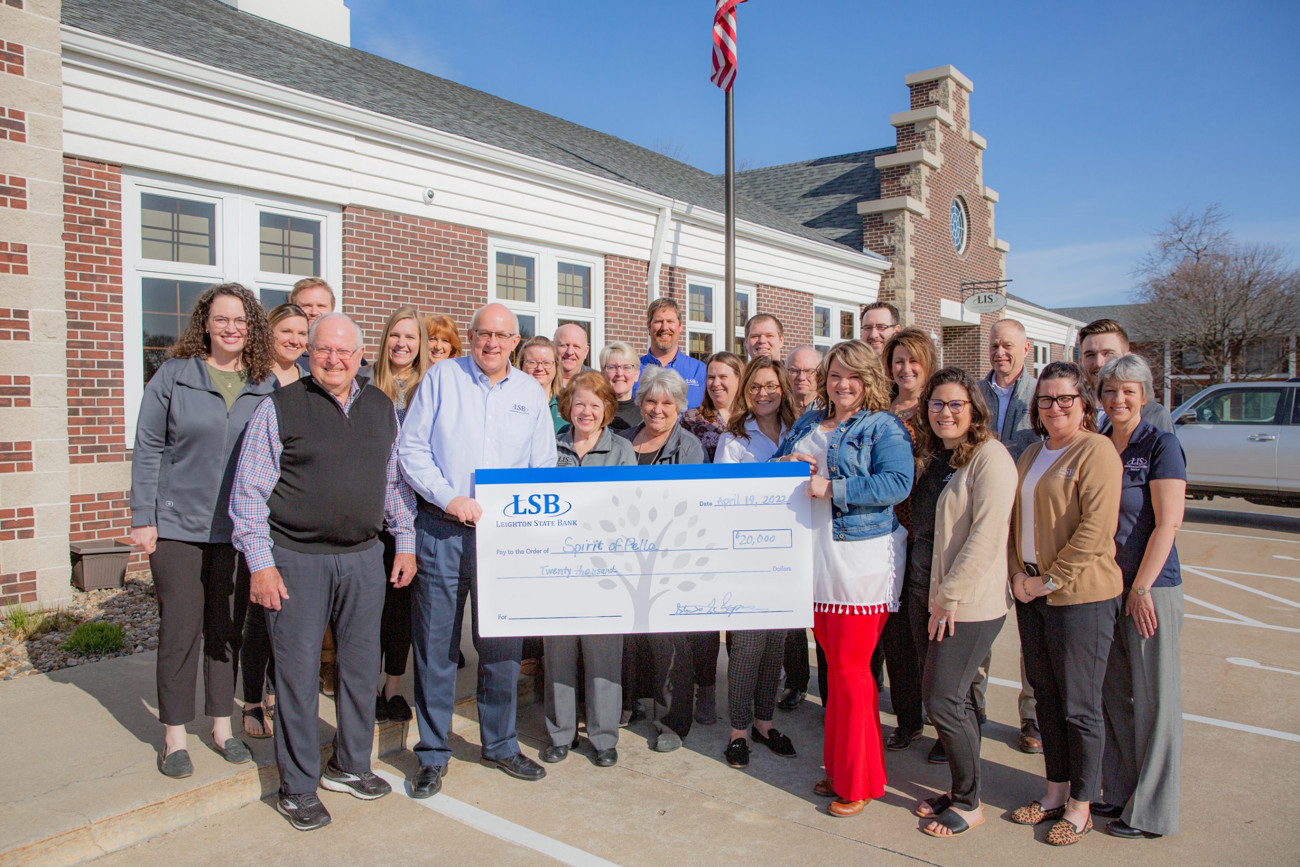 Spirit of Pella donation